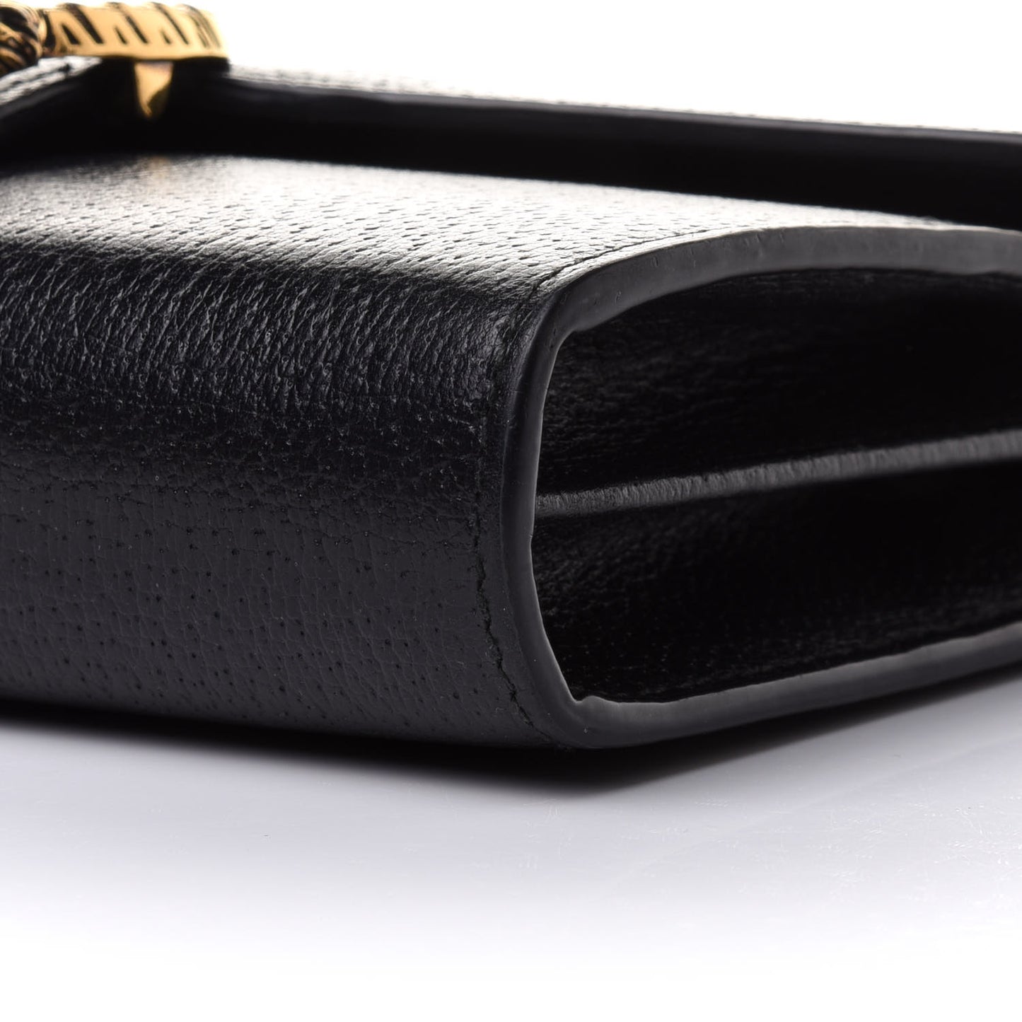 Calfskin Web Mini Dionysus Chain Wallet Black