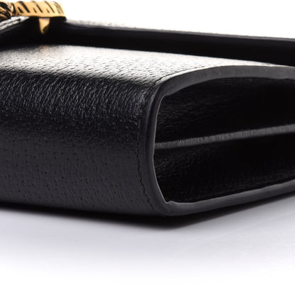 Gucci Calfskin Web Mini Dionysus Chain Wallet Black 9 of 11
