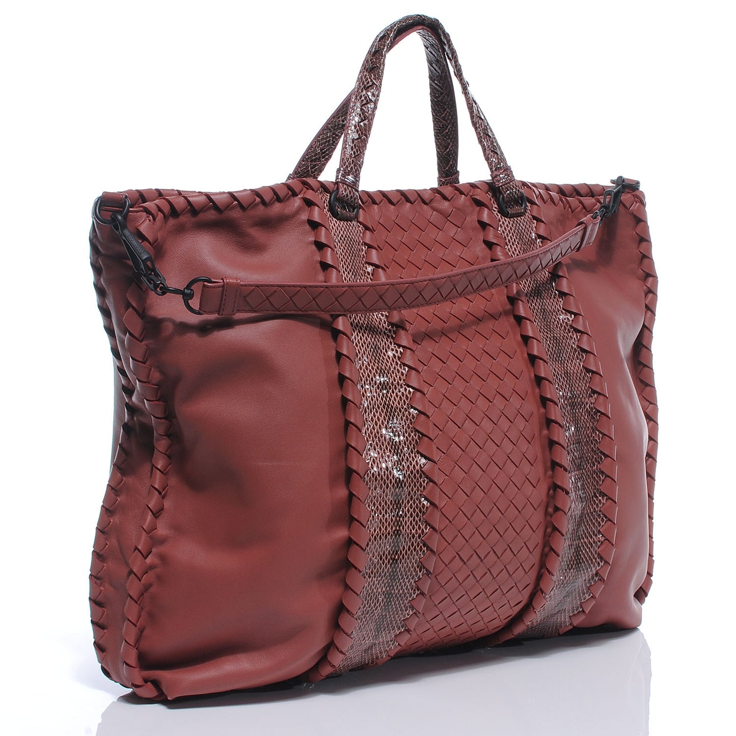 Nappa Intrecciato Python Tote Boucher