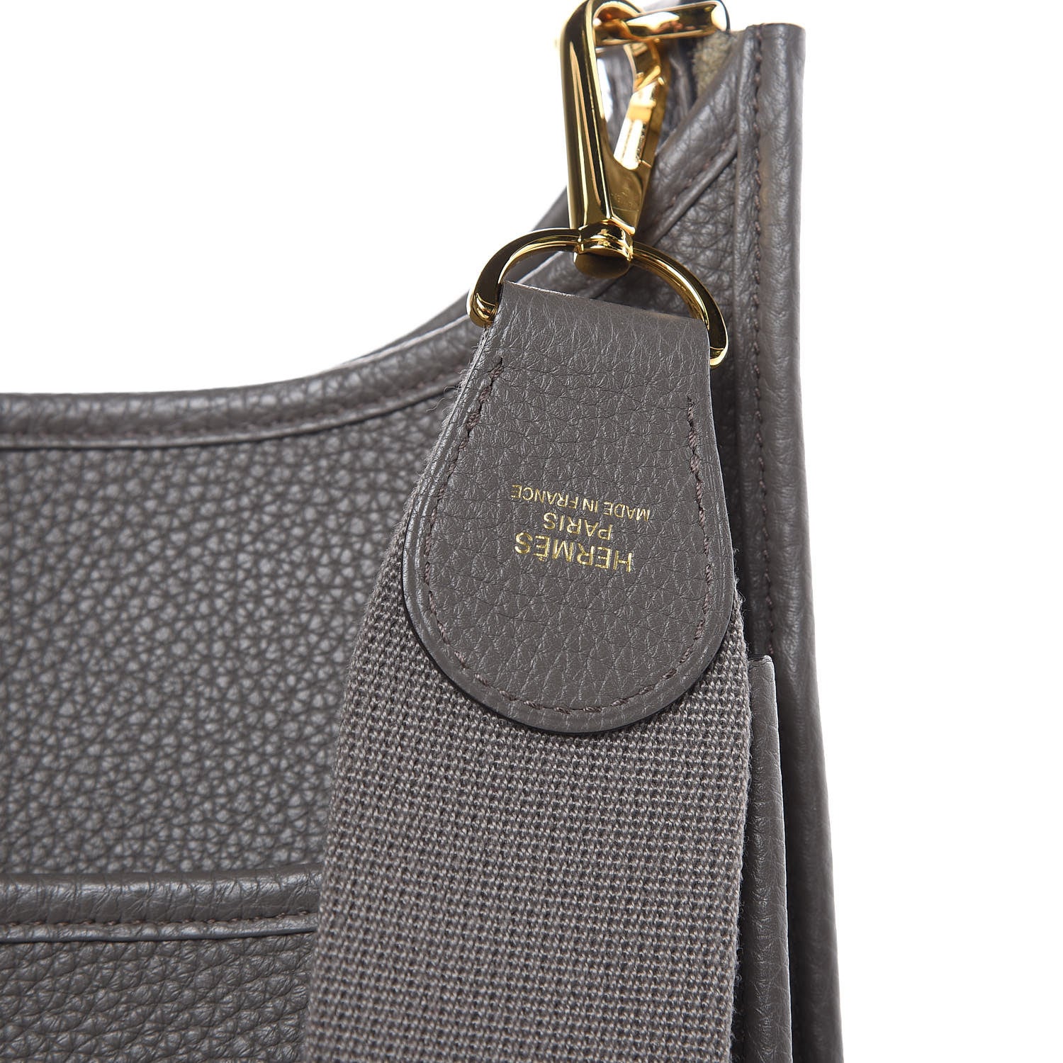 Hermes Taurillon Clemence Evelyne III PM Etain 8 of 11