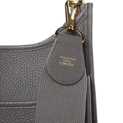 Hermes Taurillon Clemence Evelyne III PM Etain 8 of 11