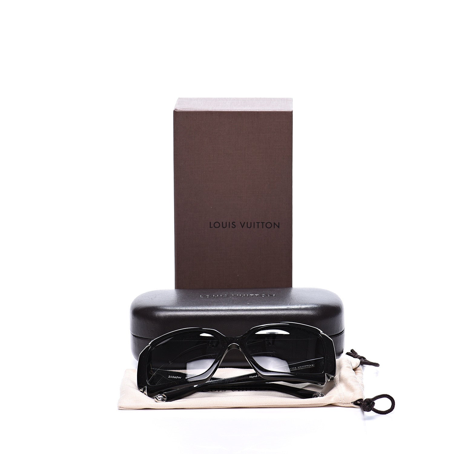 Louis Vuitton Acetate Hortensia Sunglasses Z0365W Black Glitter 8 of 8