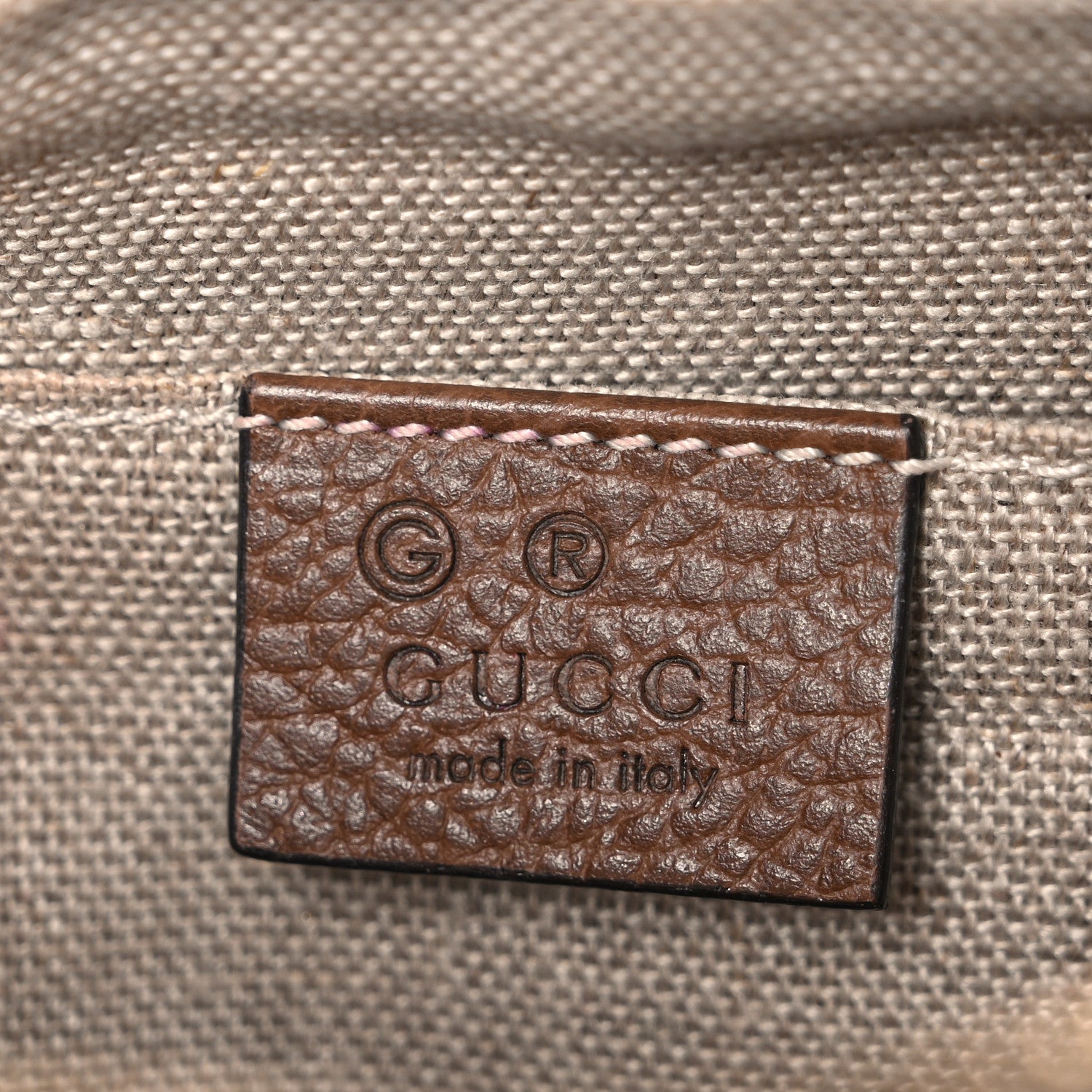Gucci Monogram Mini Bree Messenger Bag Beige Tabacco 6 of 11