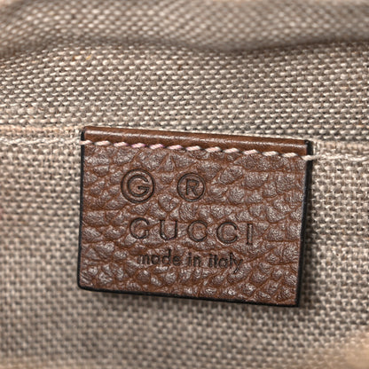 Gucci Monogram Mini Bree Messenger Bag Beige Tabacco 6 of 11