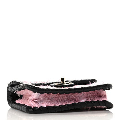 Chanel Tweed Braided Calfskin Mini My Own Frame Flap Pink Black 4 of 10