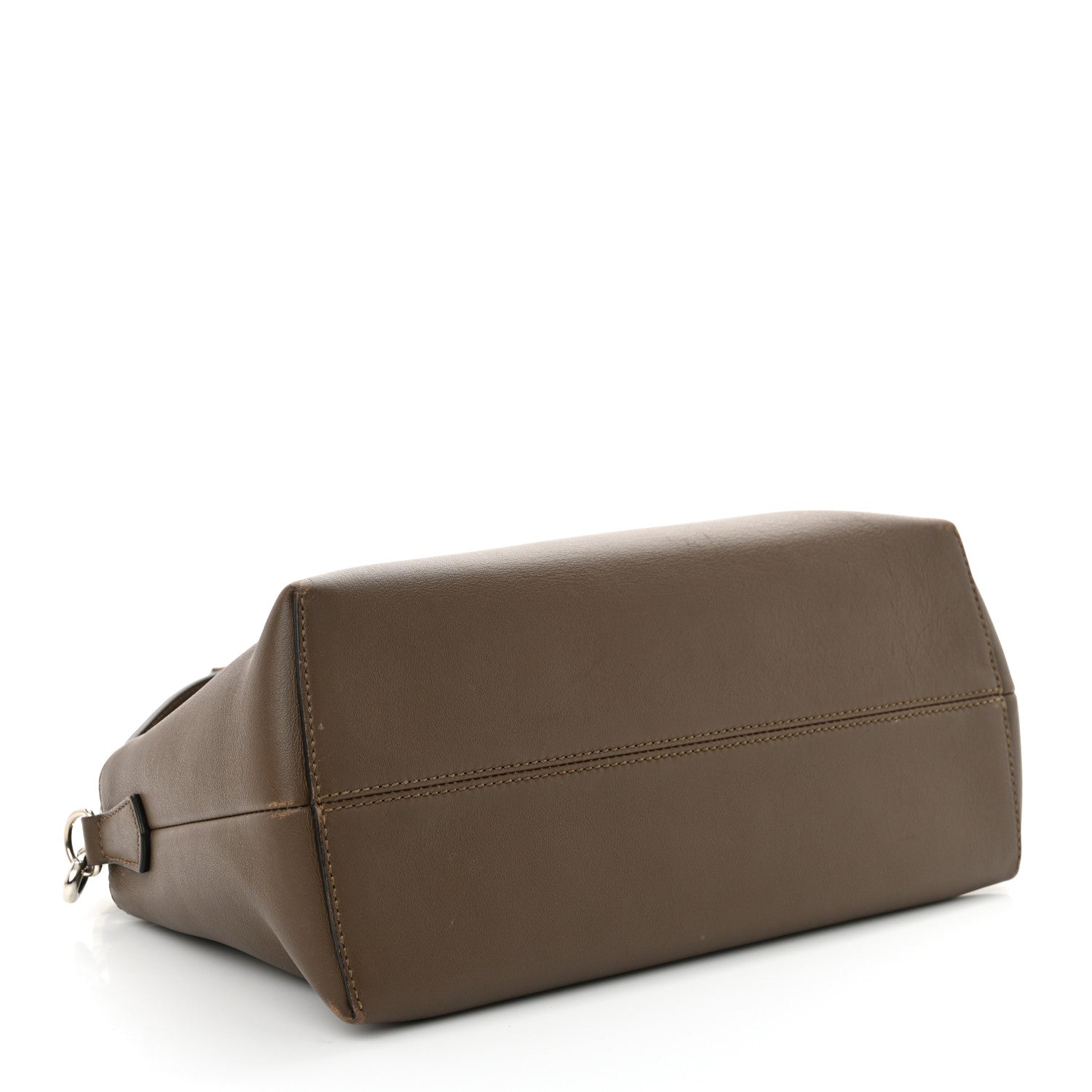 Fendi Vitello Dolce Bi-Color FF 1974 Embossed Medium By The Way Boston Bag Maya Black 4 of 14