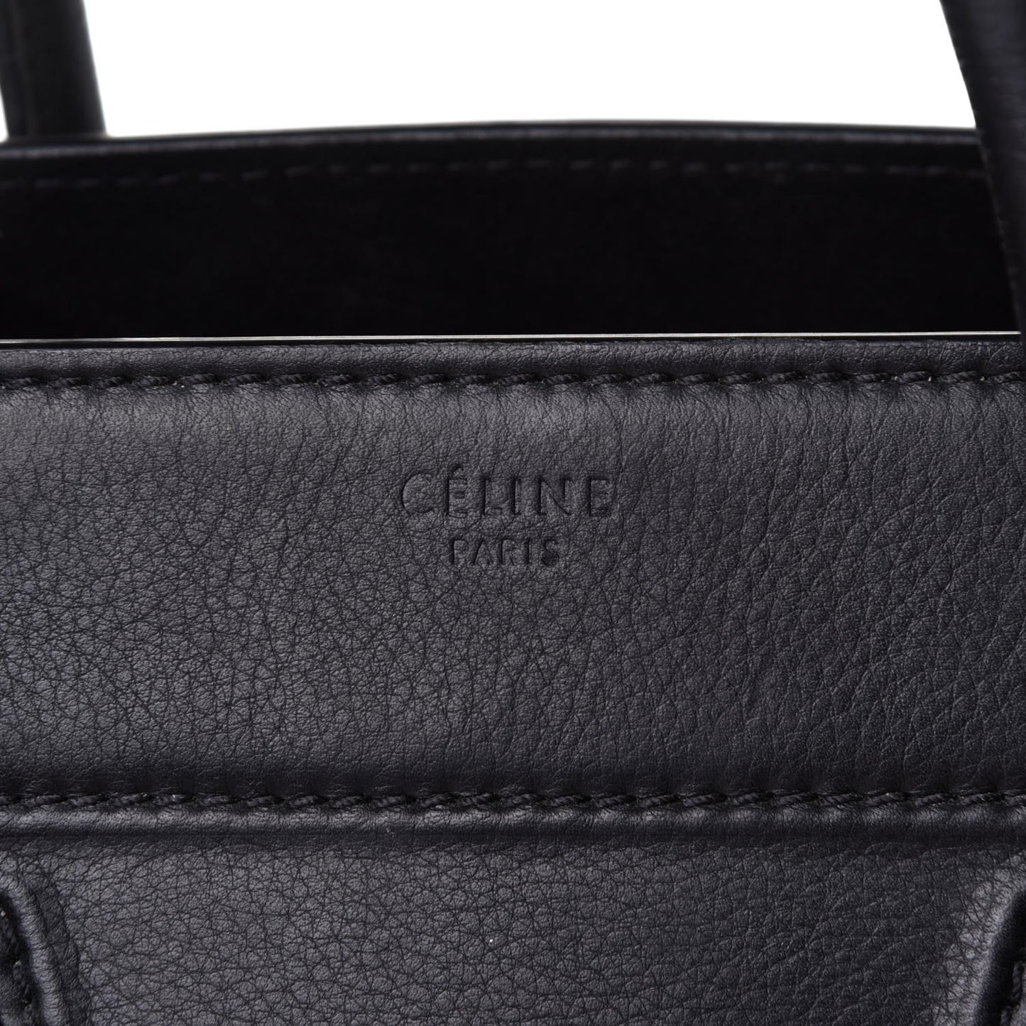 Supple Calfskin Medium Phantom Luggage Black