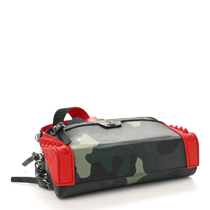 Christian Louboutin Calfskin Loubi Camouflage Gomme Spikes Loubitown Crossbody Multicolor 3 of 15
