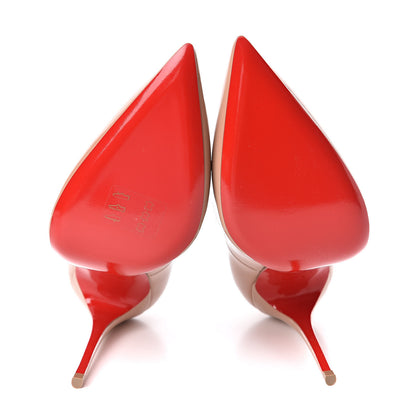 Christian Louboutin Patent So Kate 120 Pumps 37 Nude 5 of 8