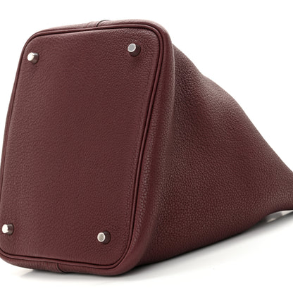 Hermes Taurillon Clemence Picotin Lock 22 MM Rouge Sellier 10 of 10