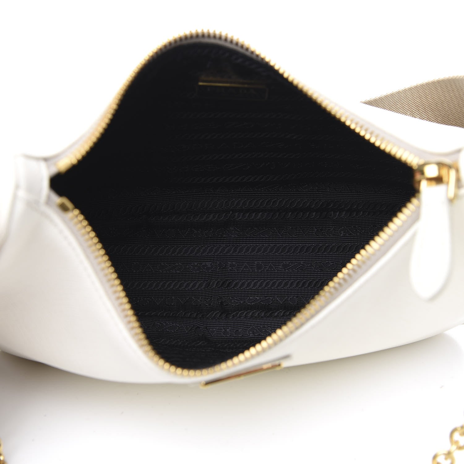 Prada Saffiano Re-Edition 2005 Shoulder Bag White 5 of 11