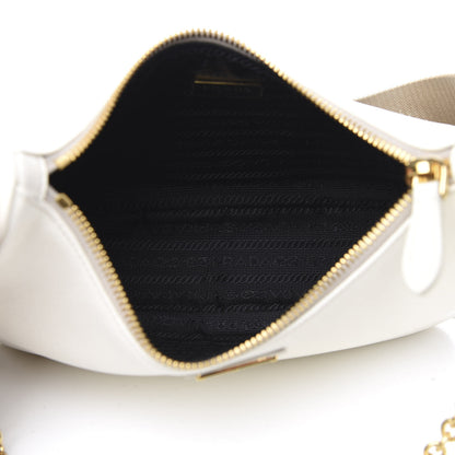 Prada Saffiano Re-Edition 2005 Shoulder Bag White 5 of 11