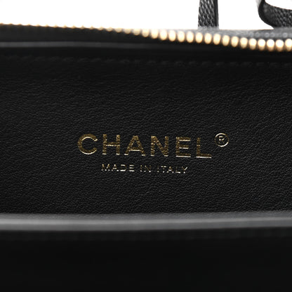 Chanel Caviar Quilted Small CC Filigree Vanity Case Black 6 of 11