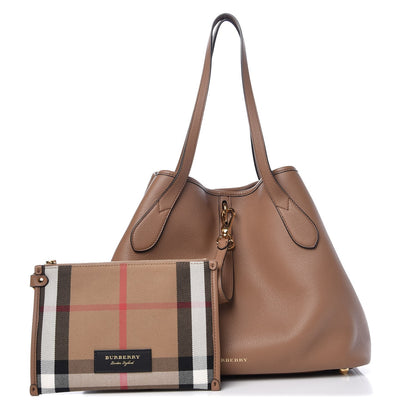 Burberry Grainy Calfskin Medium Honeybrook Tote Dark Sand 1 of 10