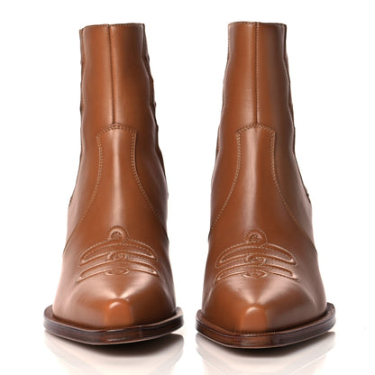 Hermes Calfskin Womens Vegas Ankle Boot 38 Naturel 2 of 9