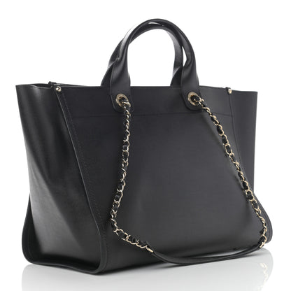 Chanel Caviar Medium Studded Deauville Tote Black 3 of 11