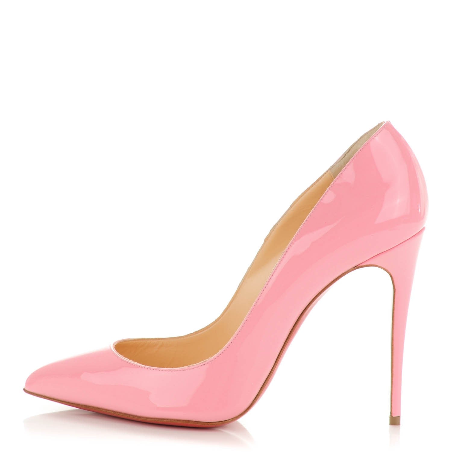 Christian Louboutin Patent Pigalle Follies 100 Pumps 40 Rose 1 of 7