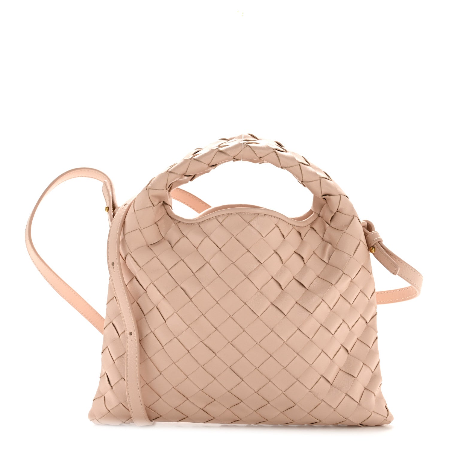 Bottega Veneta Calfskin Intrecciato Mini Hop Lotus 1 of 9
