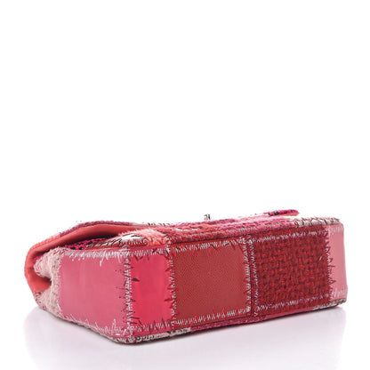 Chanel Tweed Patchwork Jumbo Single Flap Pink 5 of 12