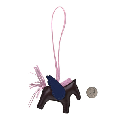 Hermes Milo Lambskin Grigri Rodeo Pegase Horse Bag Charm PM Rouge Sellier Mauve Sylvestre Bleu Saphir 2 of 4