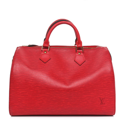 Louis Vuitton Epi Speedy 30 Castillan Red 1 of 11