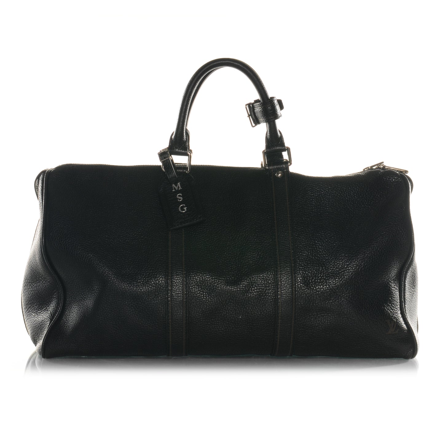 Tobago Leather Keepall 50 Black