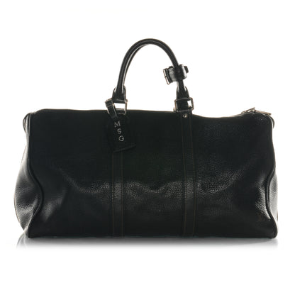 Louis Vuitton Tobago Leather Keepall 50 Black 1 of 9
