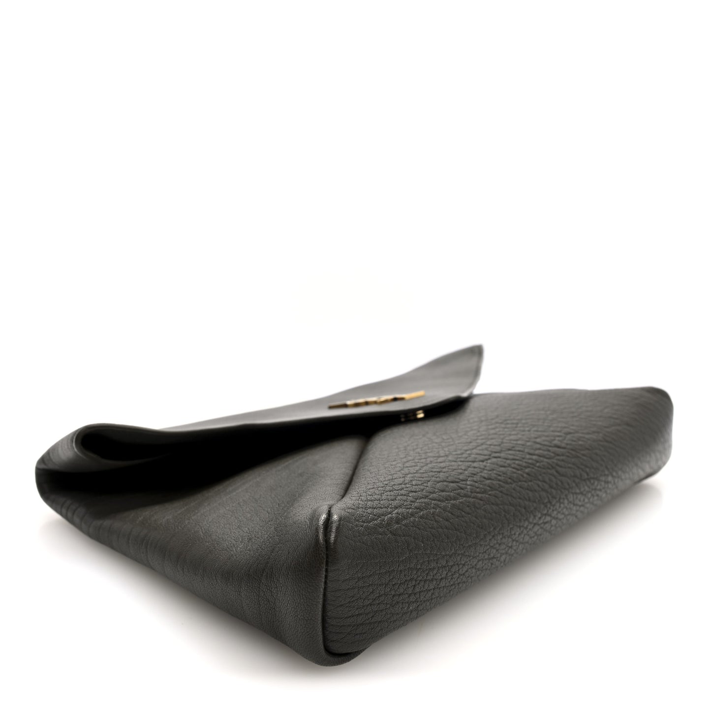 Grained Lambskin Large Cassandre Envelope Pouch Light Musk
