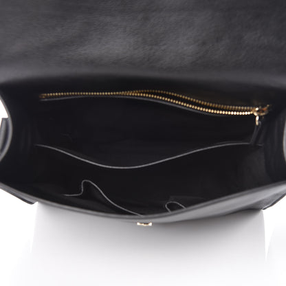 Lanvin Calfskin Small Flap Shoulder Bag Black 5 of 9