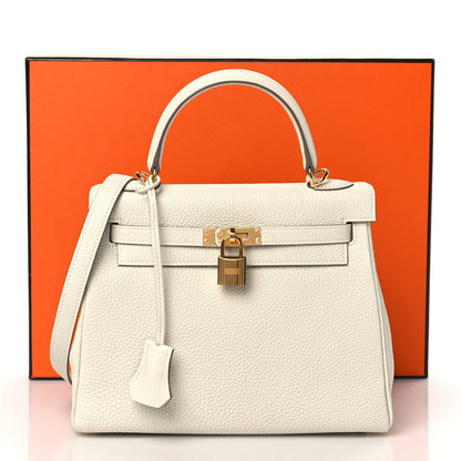 Hermes Togo Kelly Retourne 25 Mushroom 10 of 10