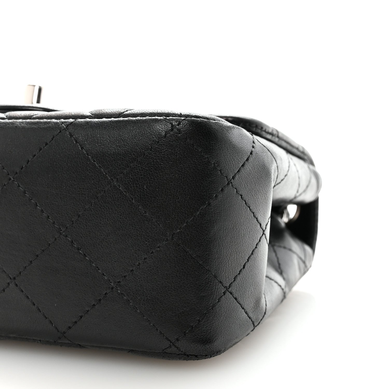 Chanel Lambskin Quilted Mini Square Flap Black 9 of 11