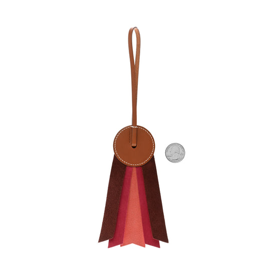 Vache Hunter Milo Lambskin Paddock Flot Bag Charm Rose Shocking Rouge H Rose Jaipur