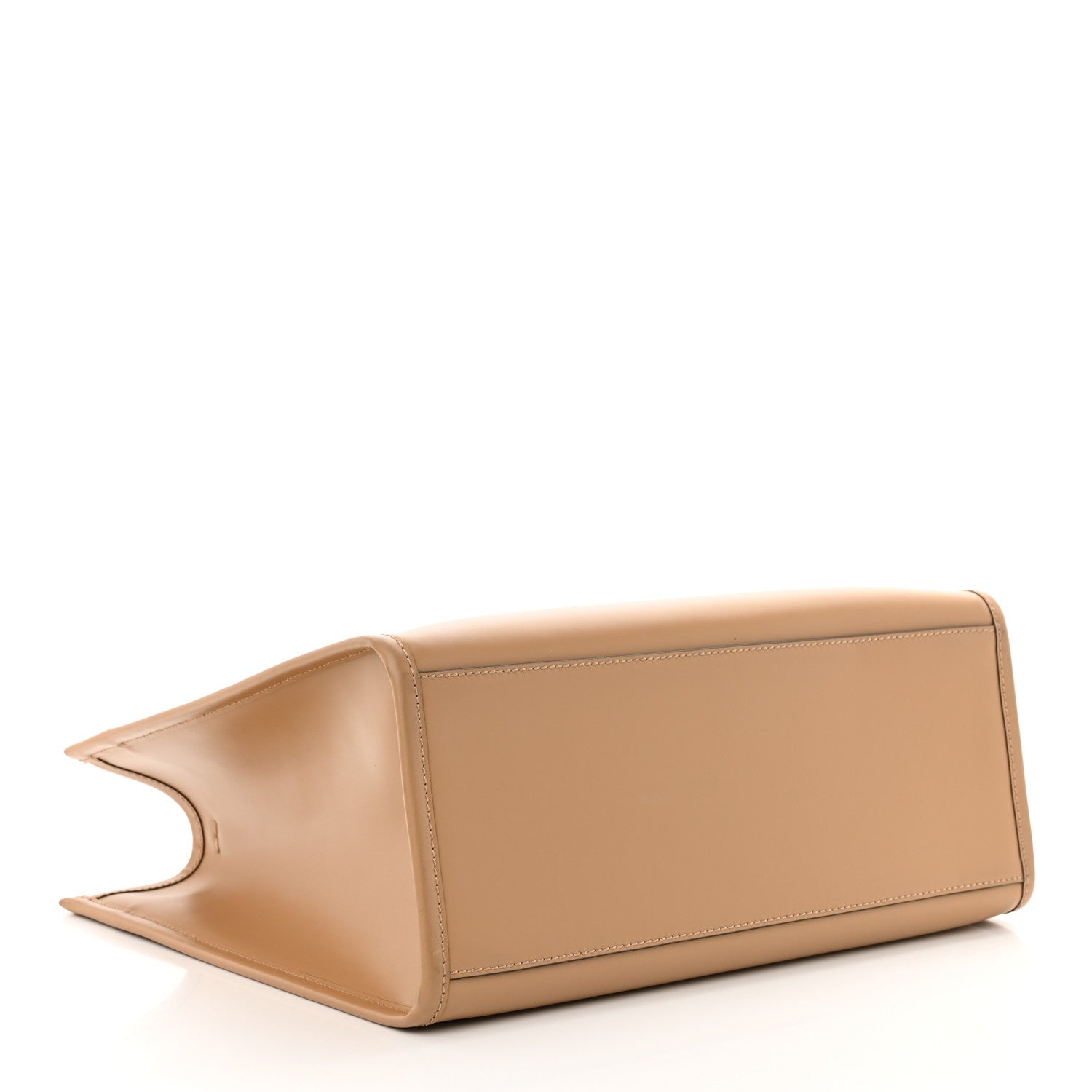 Fendi Vitello King Plexiglass Elaphe Python Print Logo Medium Fendi Sunshine Shopper Tote Miele Scuro Makeup 4 of 13