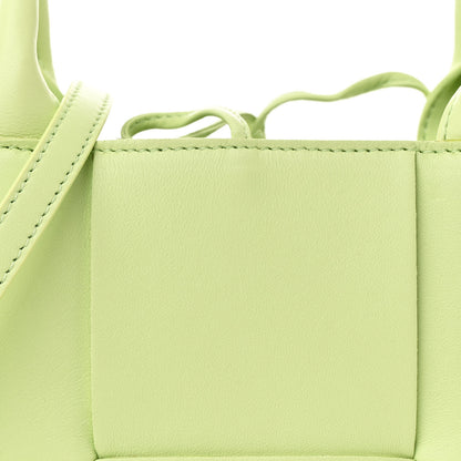 Bottega Veneta Grained Calfskin Maxi Intrecciato Mini Arco Tote Fennel 9 of 12