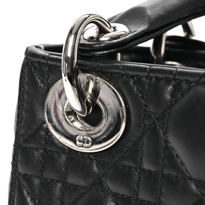 Christian Dior Lambskin Cannage Mini Lady Dior Black 15 of 21
