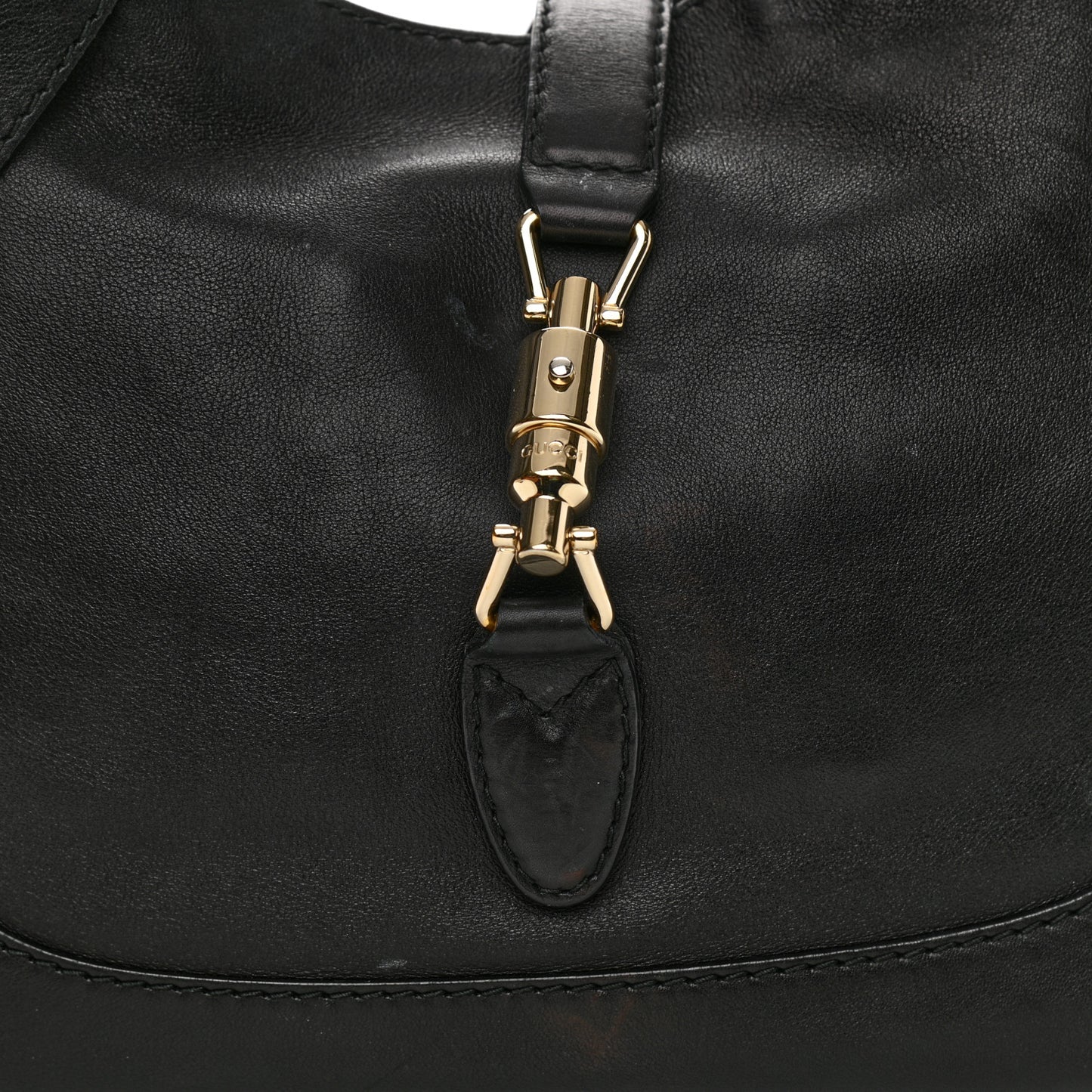 Calfskin Medium New Jackie Shoulder Bag Black