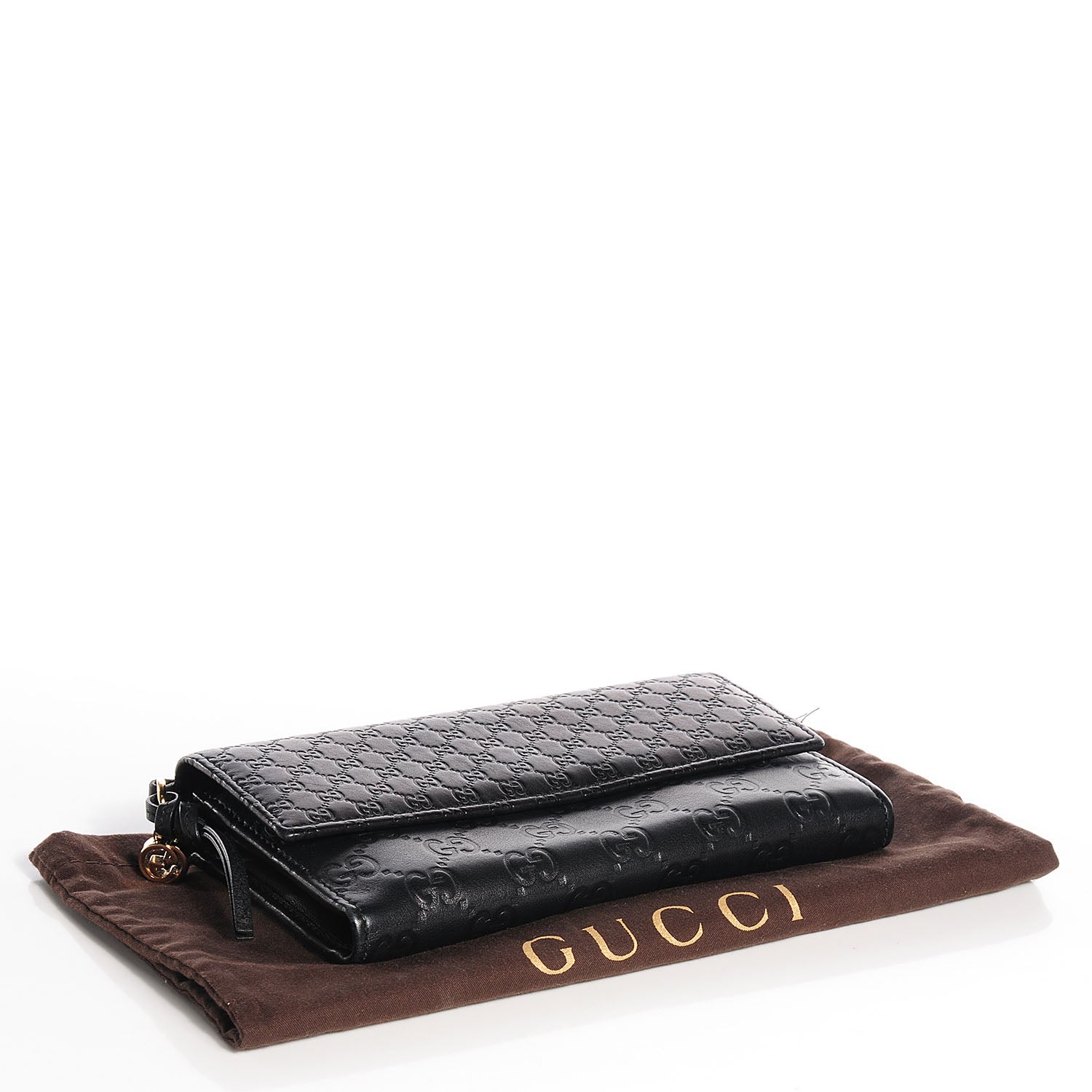 Gucci Guccissima Signature Microguccissima Bree Continental Wallet Black 4 of 7