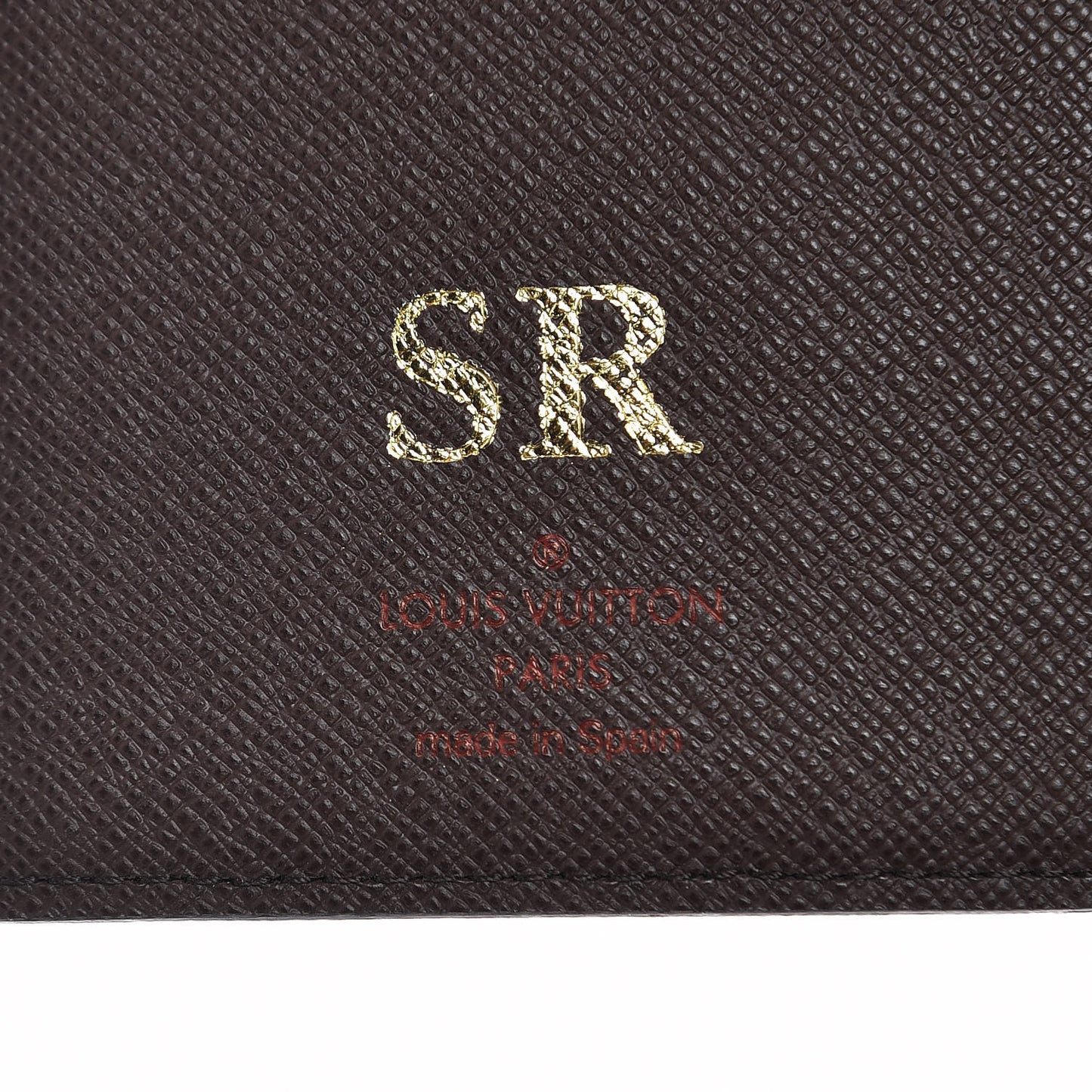 Damier Ebene Checkbook Cover Wallet
