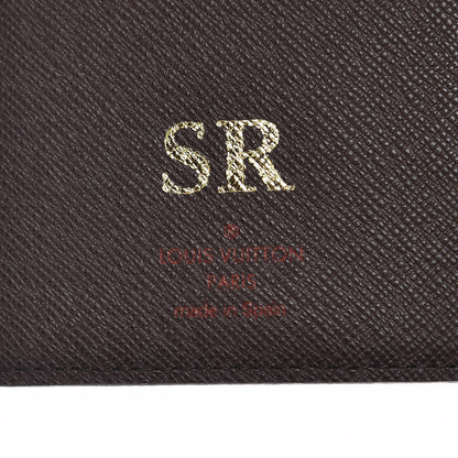 Louis Vuitton Damier Ebene Checkbook Cover Wallet 6 of 8