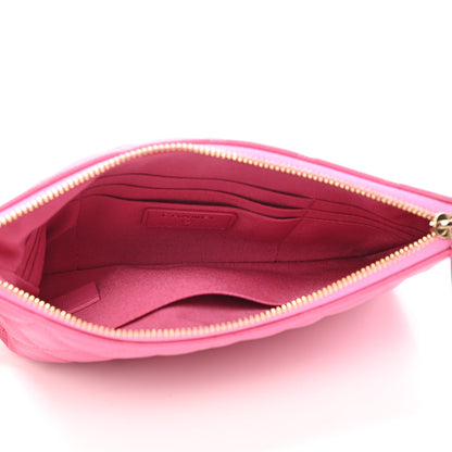 Chanel Caviar Quilted Cosmetic Case Pink 5 of 8