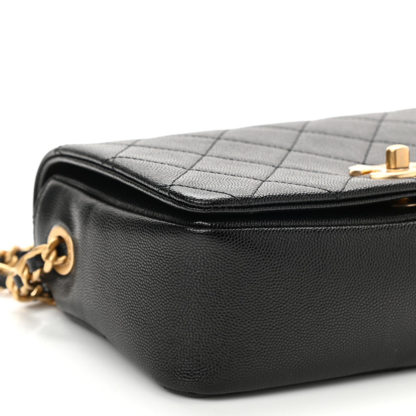 Caviar Quilted Small Fashion Therapy Flap Bag Black