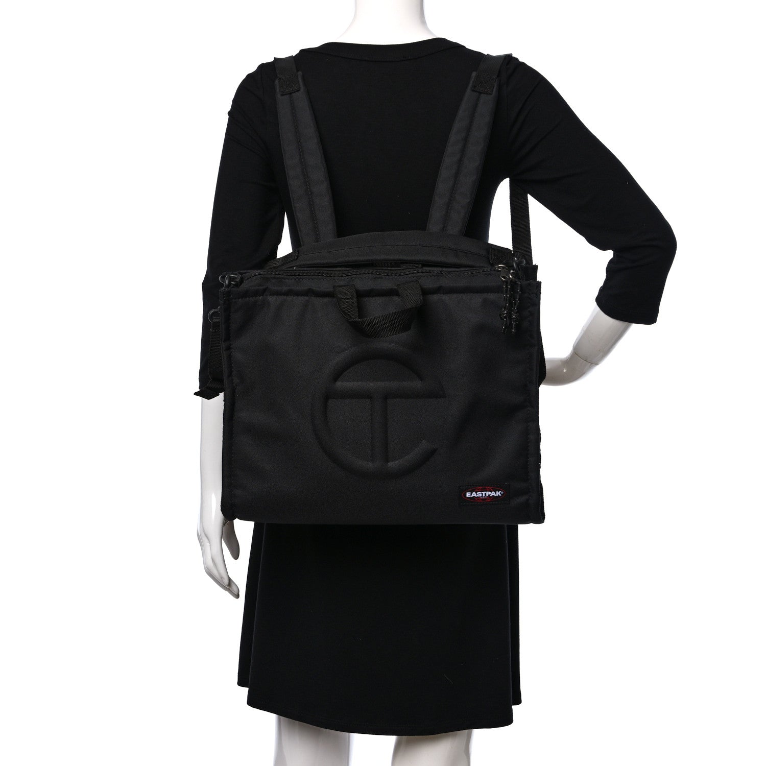 Telfar x EASTPAK Tactical Nylon Medium Shopper Black 2 of 8