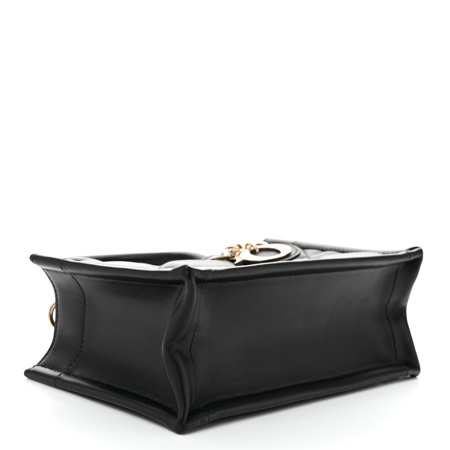 Christian Dior Calfksin Macrocannage Mini Book Tote Black 4 of 10