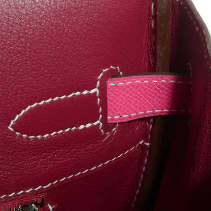 Hermes Epsom Candy Birkin 35 Rose Tyrien and Rubis 22 of 22