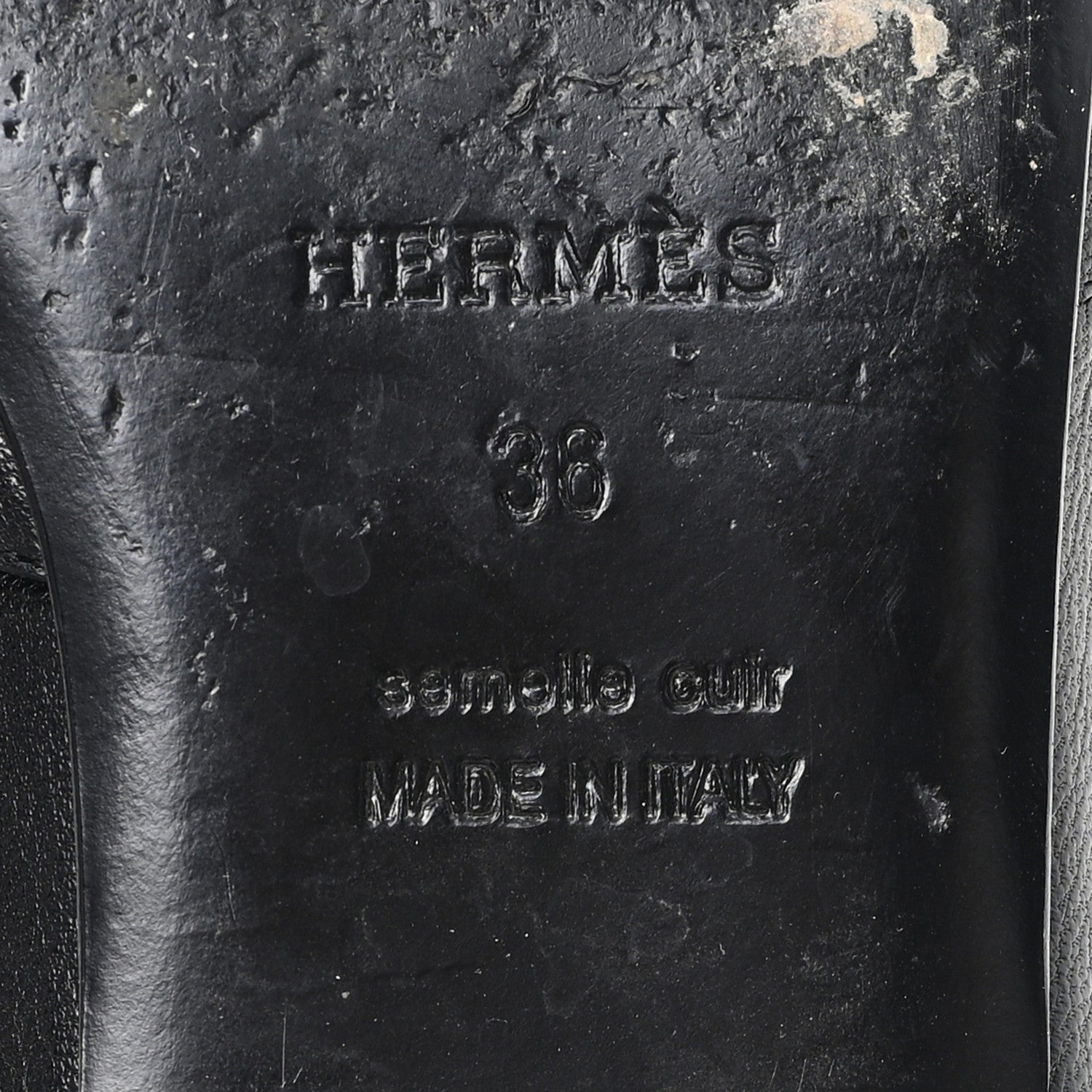 Hermes Goatskin Oz Mules 36 Black 7 of 10