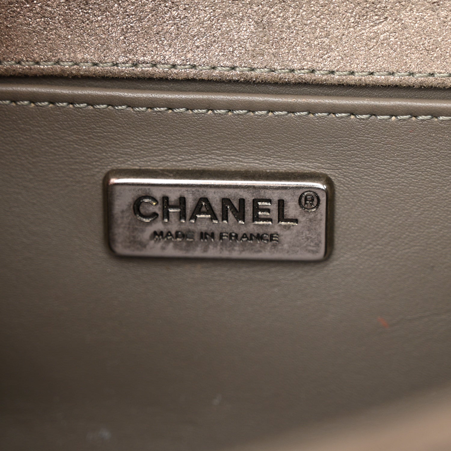 Chanel Metallic Lizard Iridescent Calfskin Small Boy Flap Grey 6 of 11