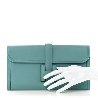Hermes Swift Jige Elan 29 Clutch Bleu Saint Cyr 2 of 12