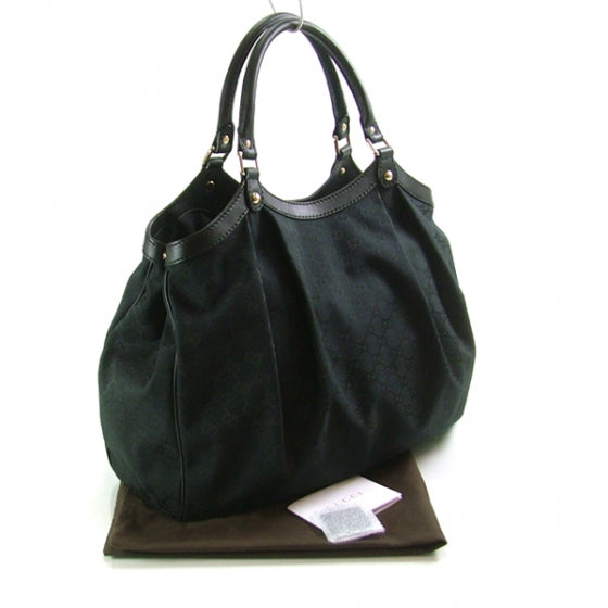 Gucci Monogram GG Large Sukey Tote Black 3 of 9