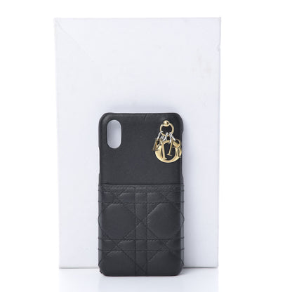 Christian Dior Lambskin Cannage Lady Dior Tech iPhone X XS Case Black 8 of 8
