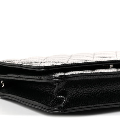 Chanel Caviar Quilted Wallet on Chain WOC Black 10 of 12